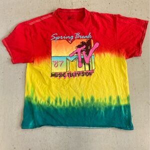 MTV Red Graphic Tee